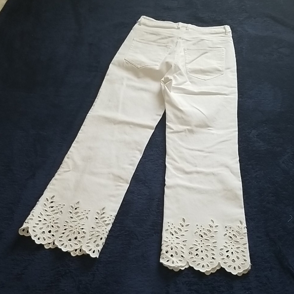 Rebecca Taylor Denim - LA VIE REBECCA TAYLOR eyelet straight leg jeans